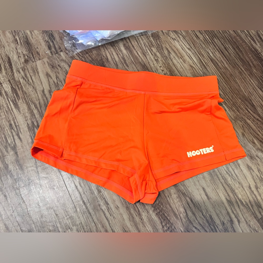 Hooters Vibrant Orange Athletic Shorts